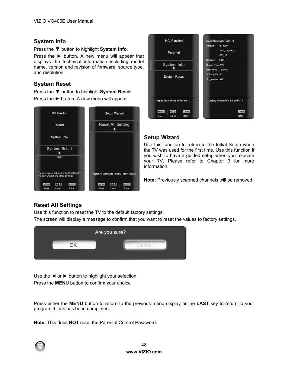 Xerox VO400E User Manual | Page 48 / 65
