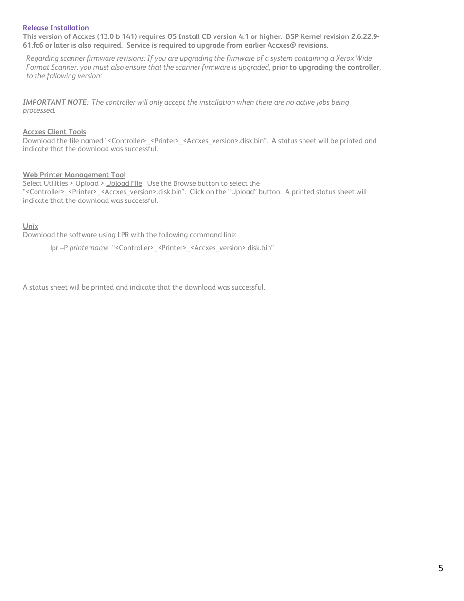 Xerox FREEFLOW ACCXES 13.0 B 141 User Manual | Page 5 / 16