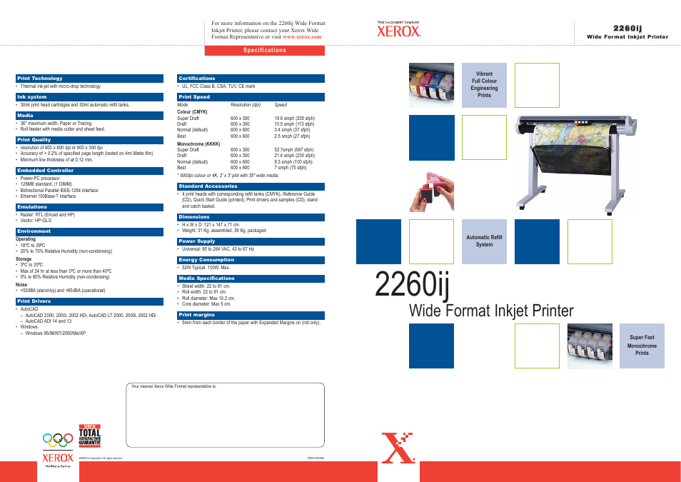 Xerox 2260ij User Manual | 2 pages