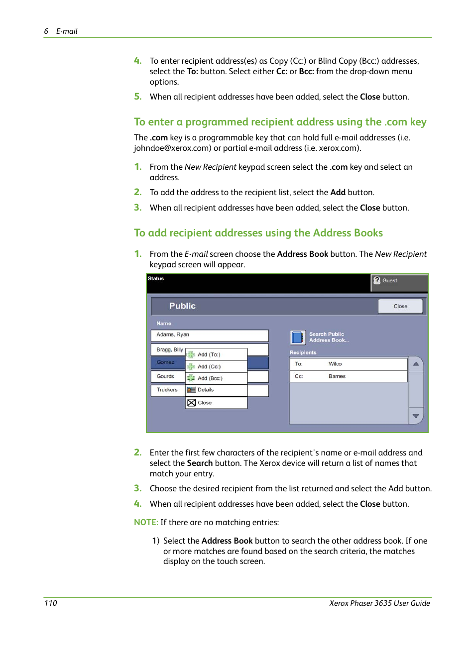 Xerox Phaser 3635 User Manual | Page 116 / 228