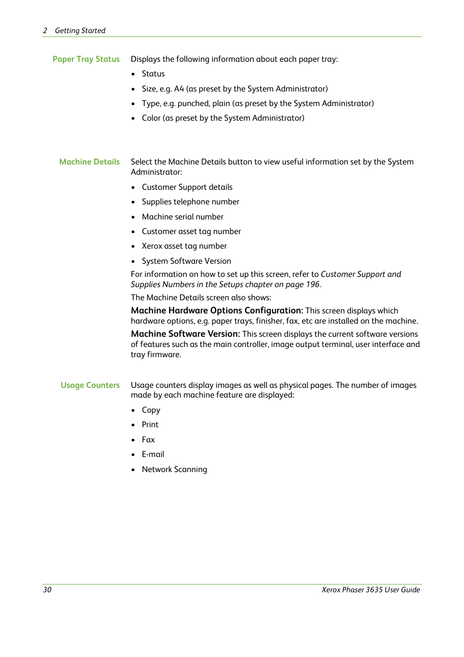 Xerox Phaser 3635 User Manual | Page 36 / 228