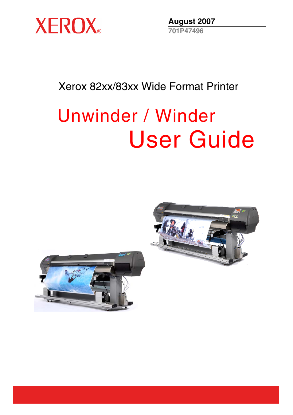 Xerox 83xx User Manual | 44 pages