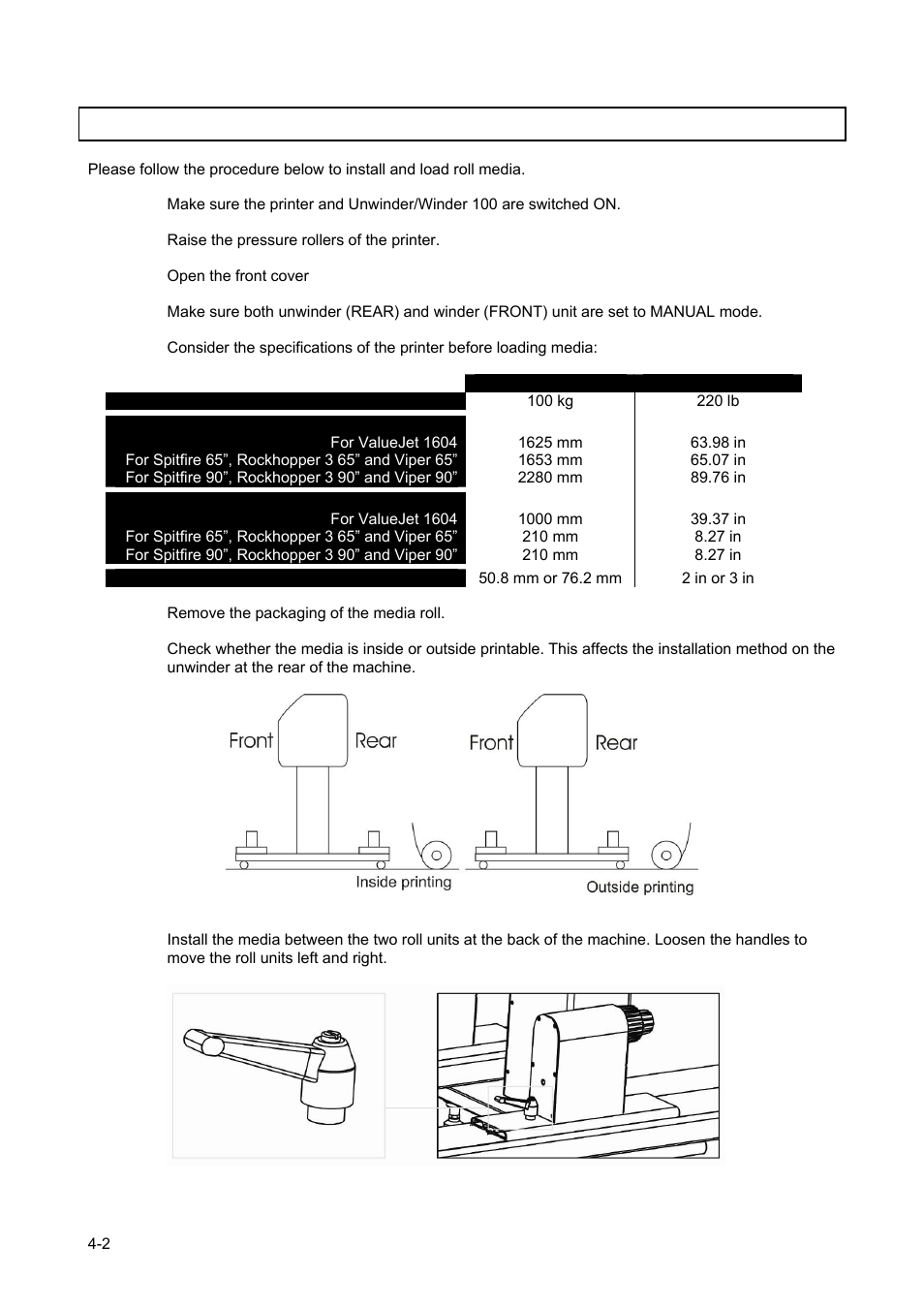 2 loading roll media | Xerox 83xx User Manual | Page 40 / 44