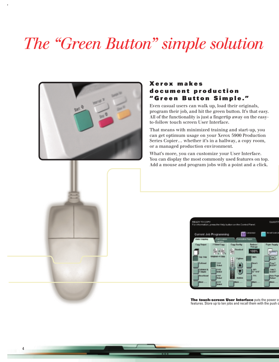 The “green button” simple solution | Xerox 5900 User Manual | Page 4 / 8