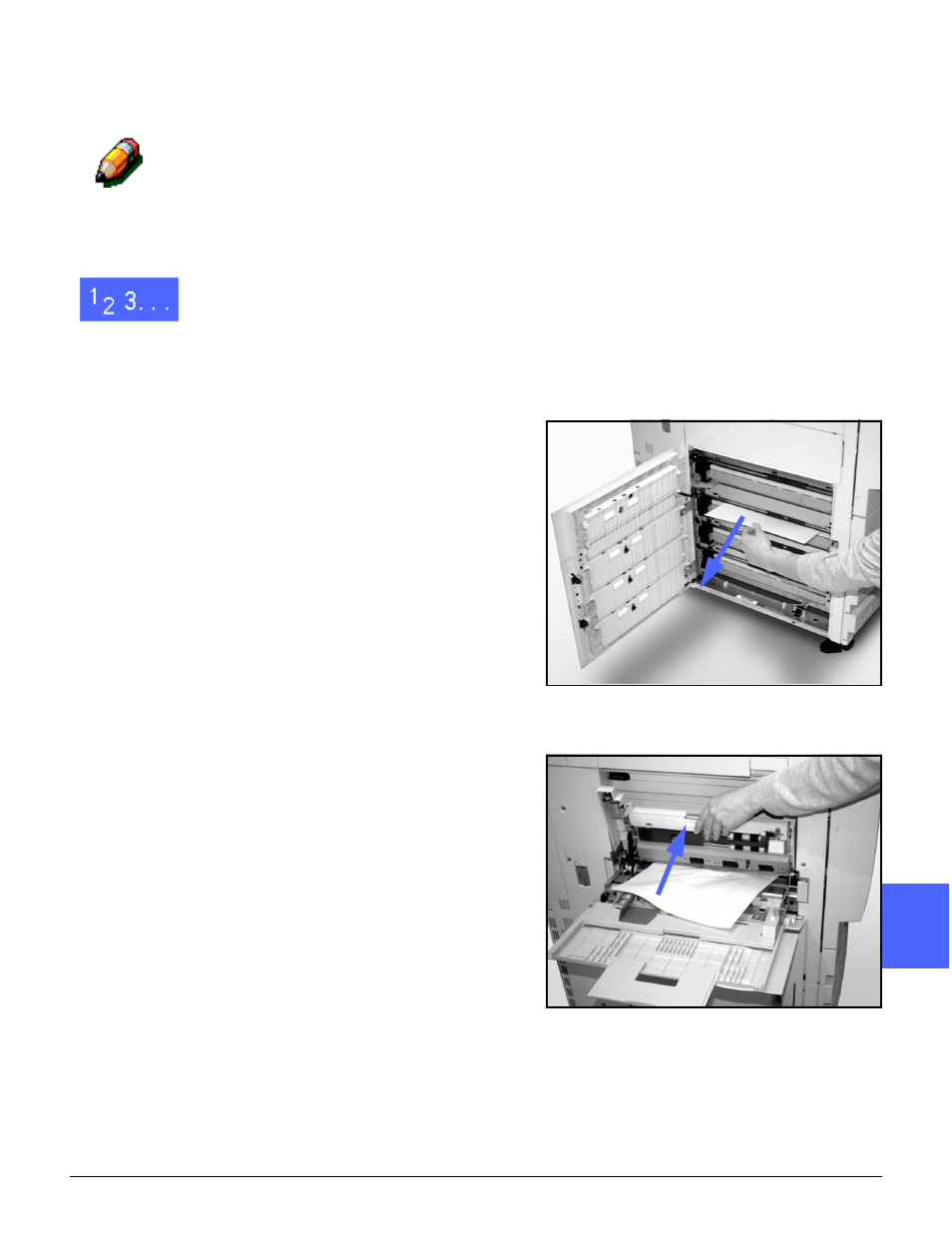 Paper jam behind the left door | Xerox 50 User Manual | Page 243 / 284