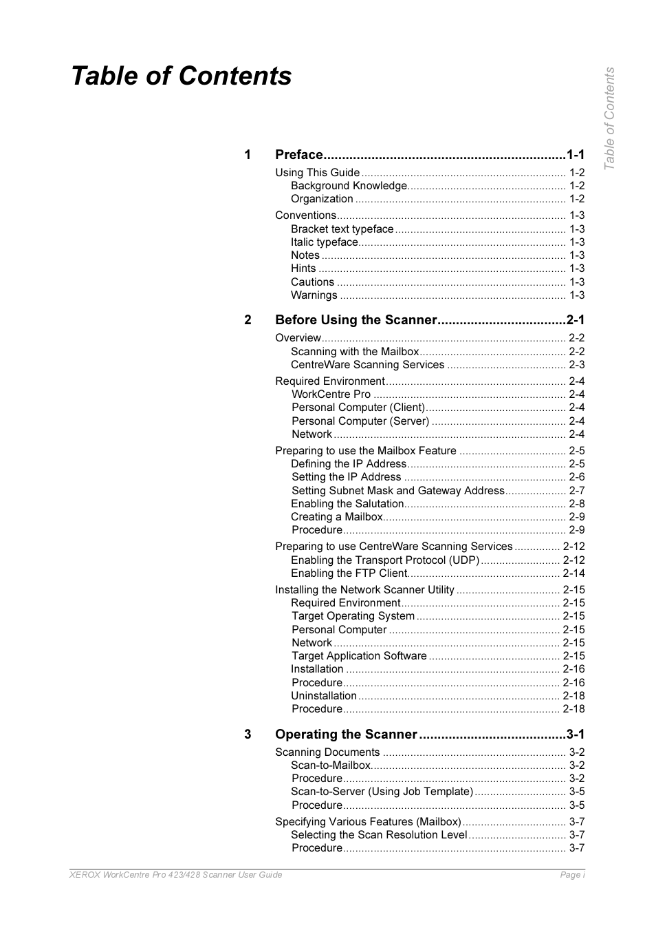 Xerox 423 User Manual | Page 3 / 68