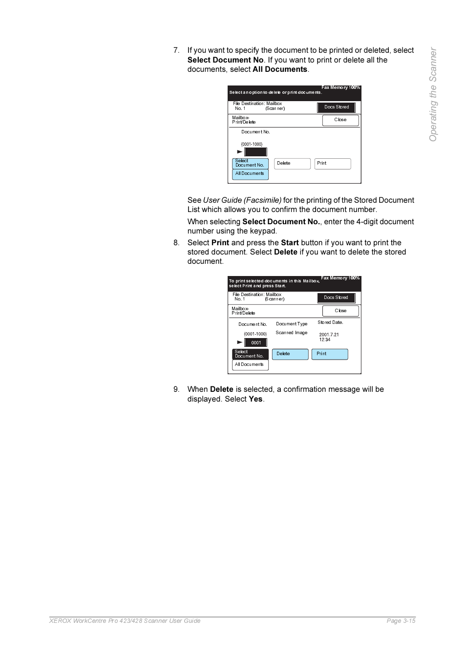 0) c c | Xerox 423 User Manual | Page 43 / 68
