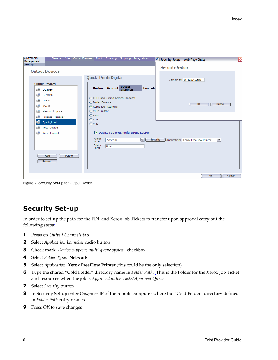Security set-up | Xerox 701P45570 User Manual | Page 6 / 12