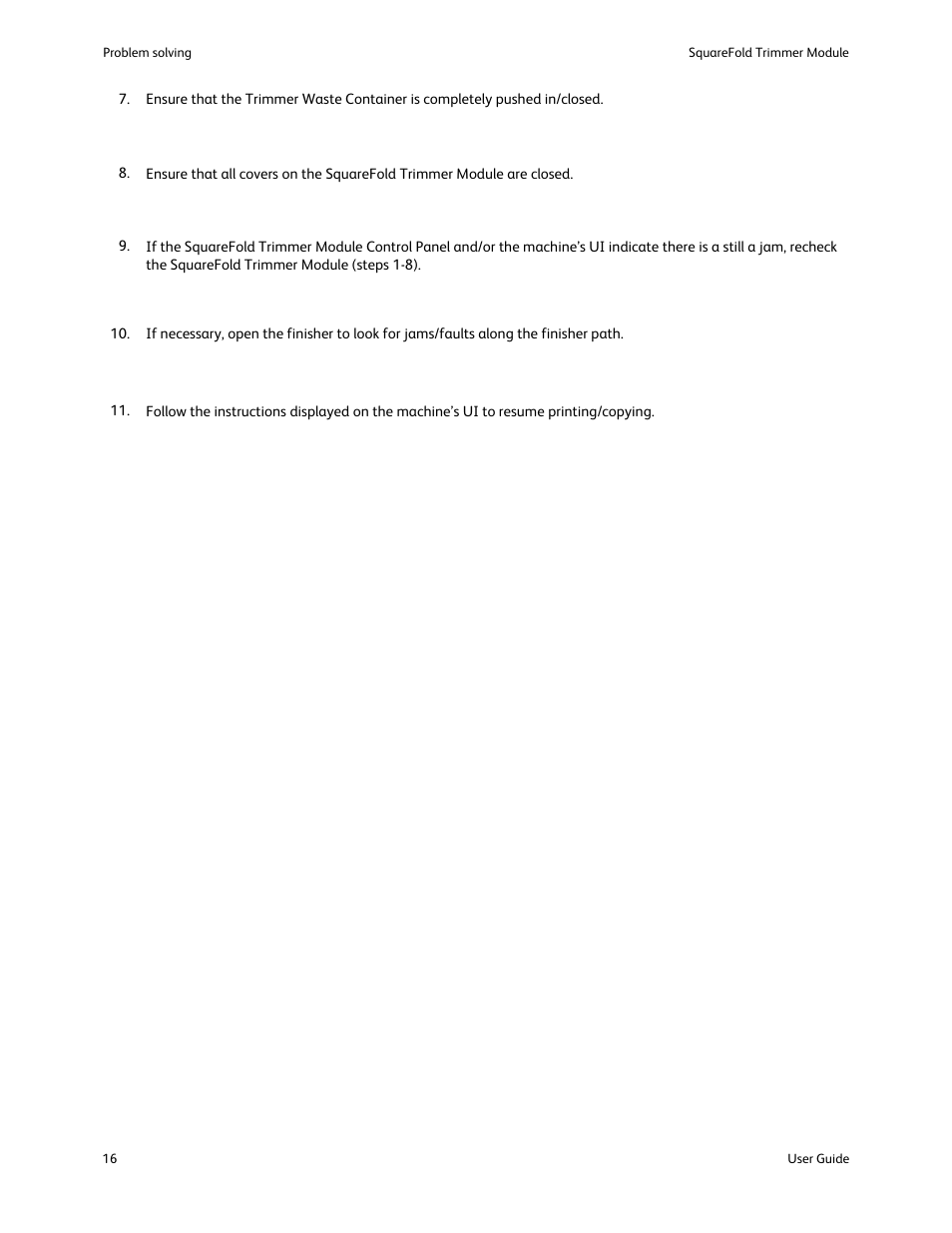 Xerox SquareFold Trimmer User Manual | Page 20 / 28