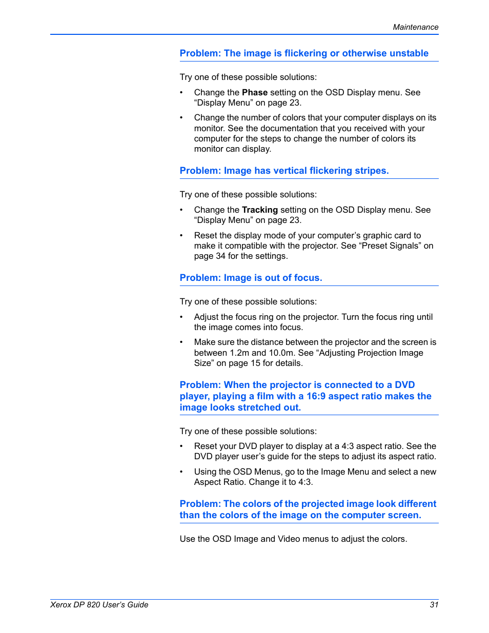 Xerox DP 820 User Manual | Page 36 / 44