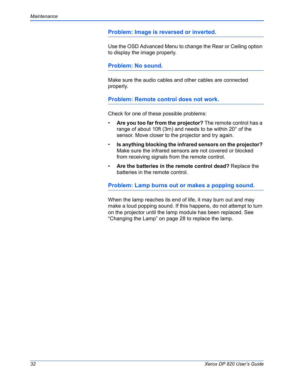 Xerox DP 820 User Manual | Page 37 / 44
