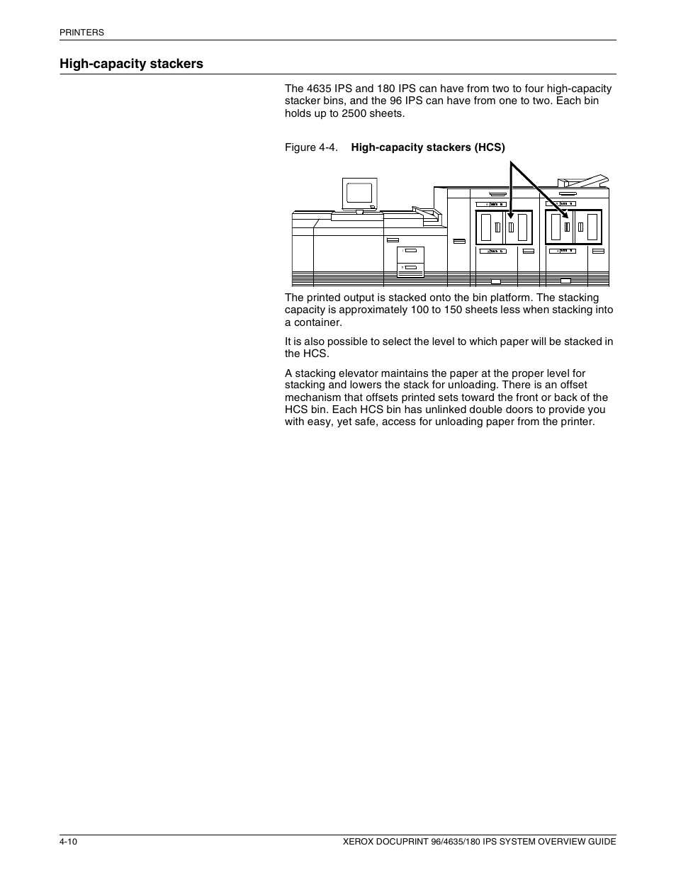 High-capacity stackers | Xerox 96 User Manual | Page 52 / 101