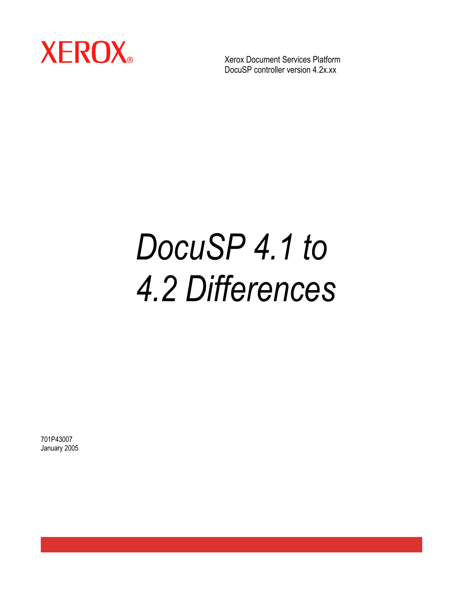 Xerox 4.2 User Manual | 34 pages