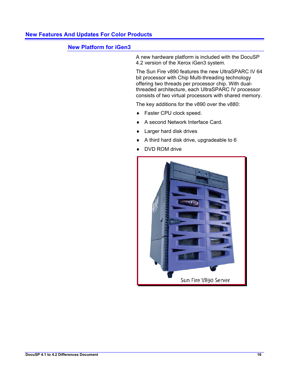 New features and updates for color products, New platform for igen3 | Xerox 4.2 User Manual | Page 20 / 34