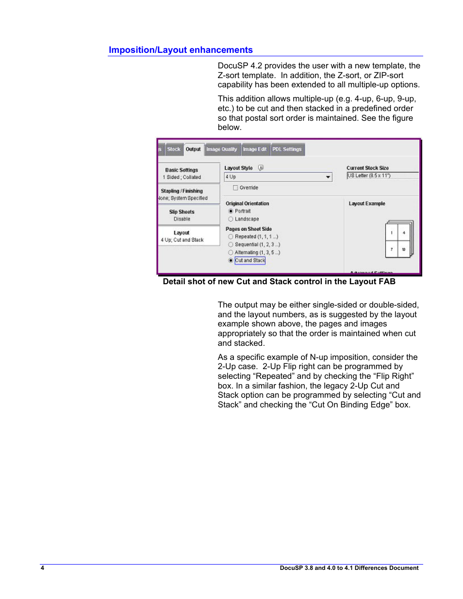 Imposition/layout enhancements | Xerox 4.2 User Manual | Page 8 / 34