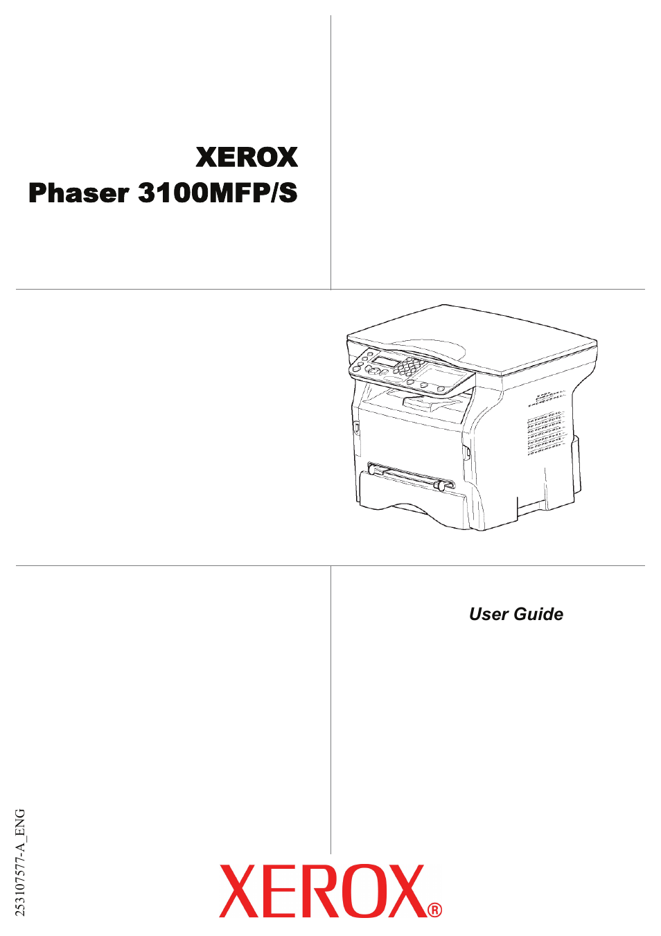 Xerox Phaser 3100MFP/S User Manual | 56 pages