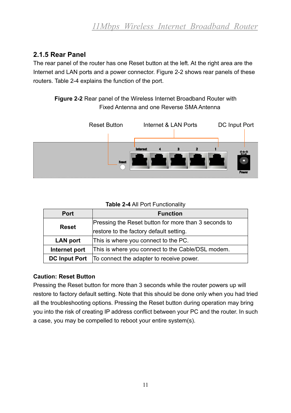 11mbps wireless internet broadband router | Xerox 2314 User Manual | Page 12 / 53