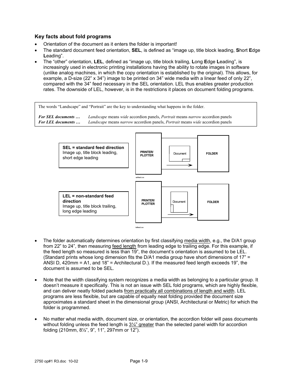 Key facts about fold programs | Xerox 2750 User Manual | Page 11 / 43