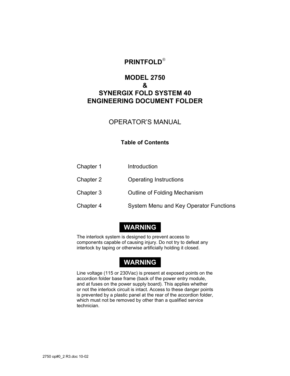 Xerox 2750 User Manual | Page 2 / 43