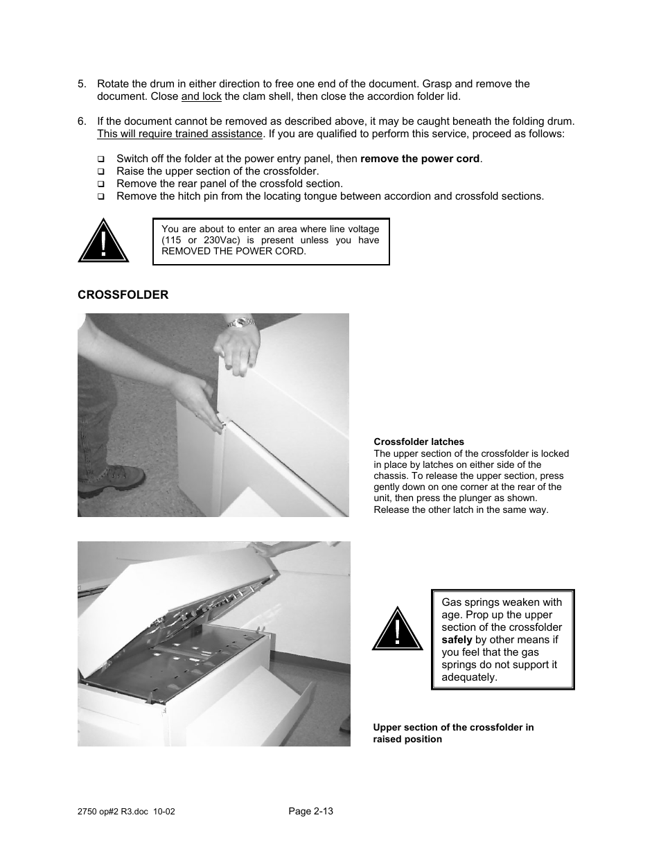 Crossfolder | Xerox 2750 User Manual | Page 26 / 43