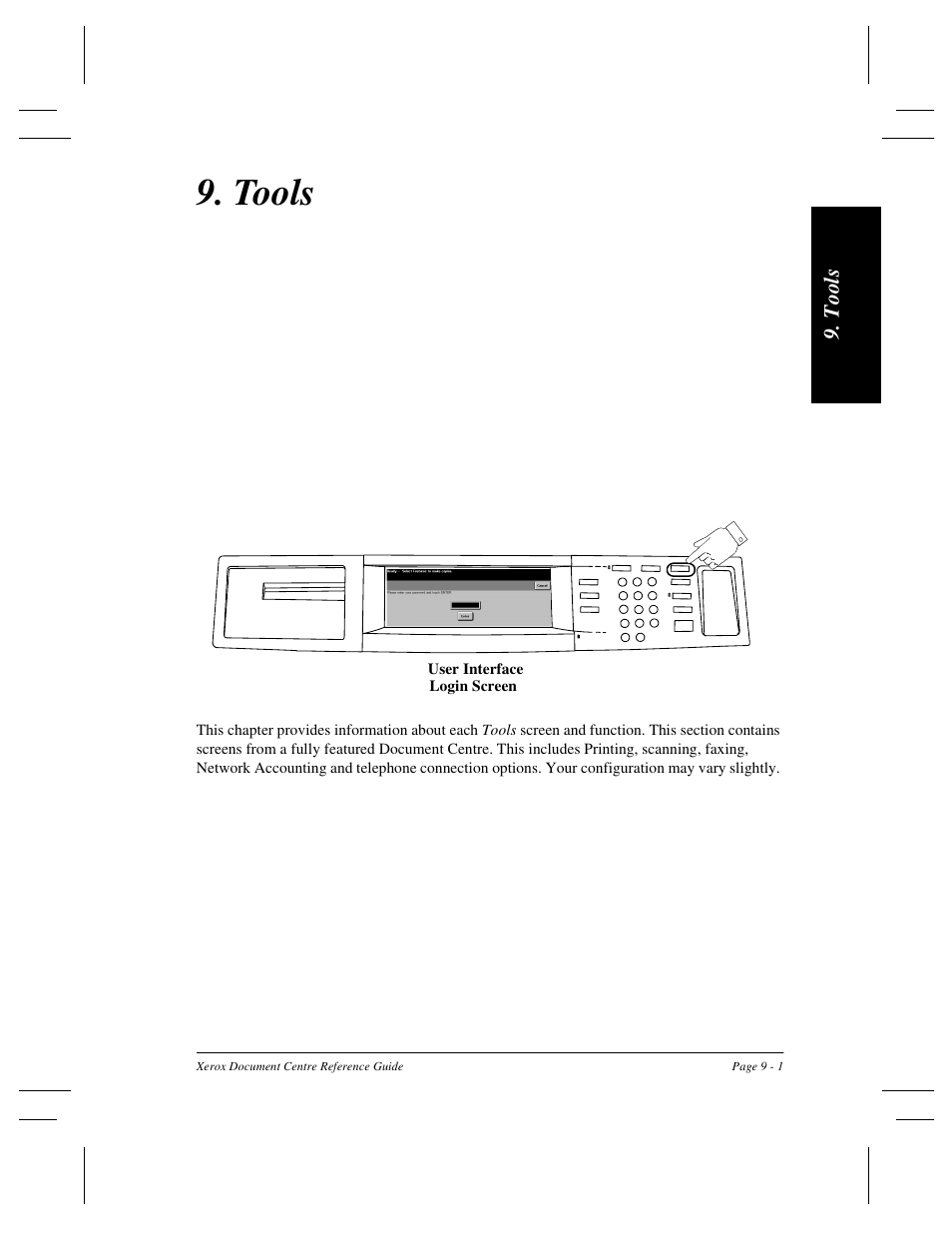 Tools | Xerox 470 User Manual | Page 133 / 326