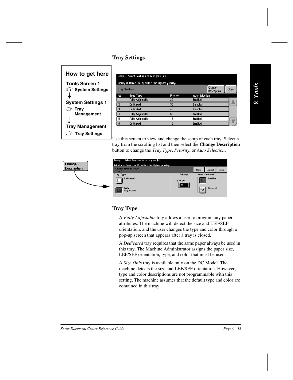 T ool s | Xerox 470 User Manual | Page 145 / 326