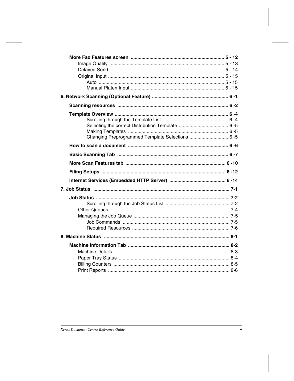 Tabl e of conte n ts | Xerox 470 User Manual | Page 15 / 326