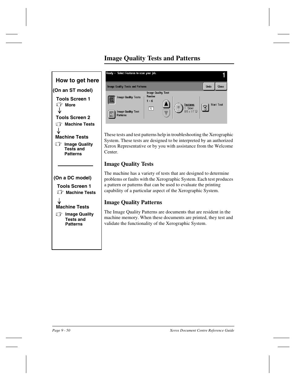 Image quality tests and patterns | Xerox 470 User Manual | Page 182 / 326