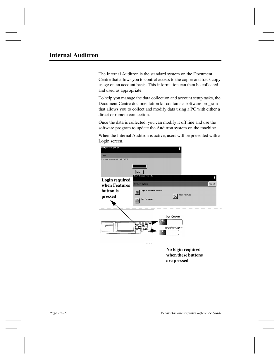 Internal auditron | Xerox 470 User Manual | Page 196 / 326