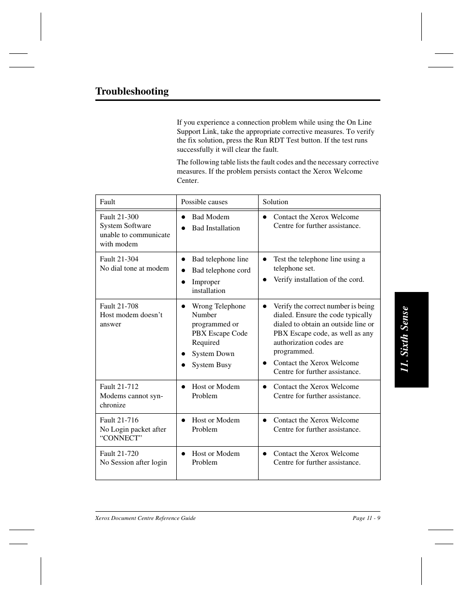 Si xt h sense troubleshooting | Xerox 470 User Manual | Page 225 / 326