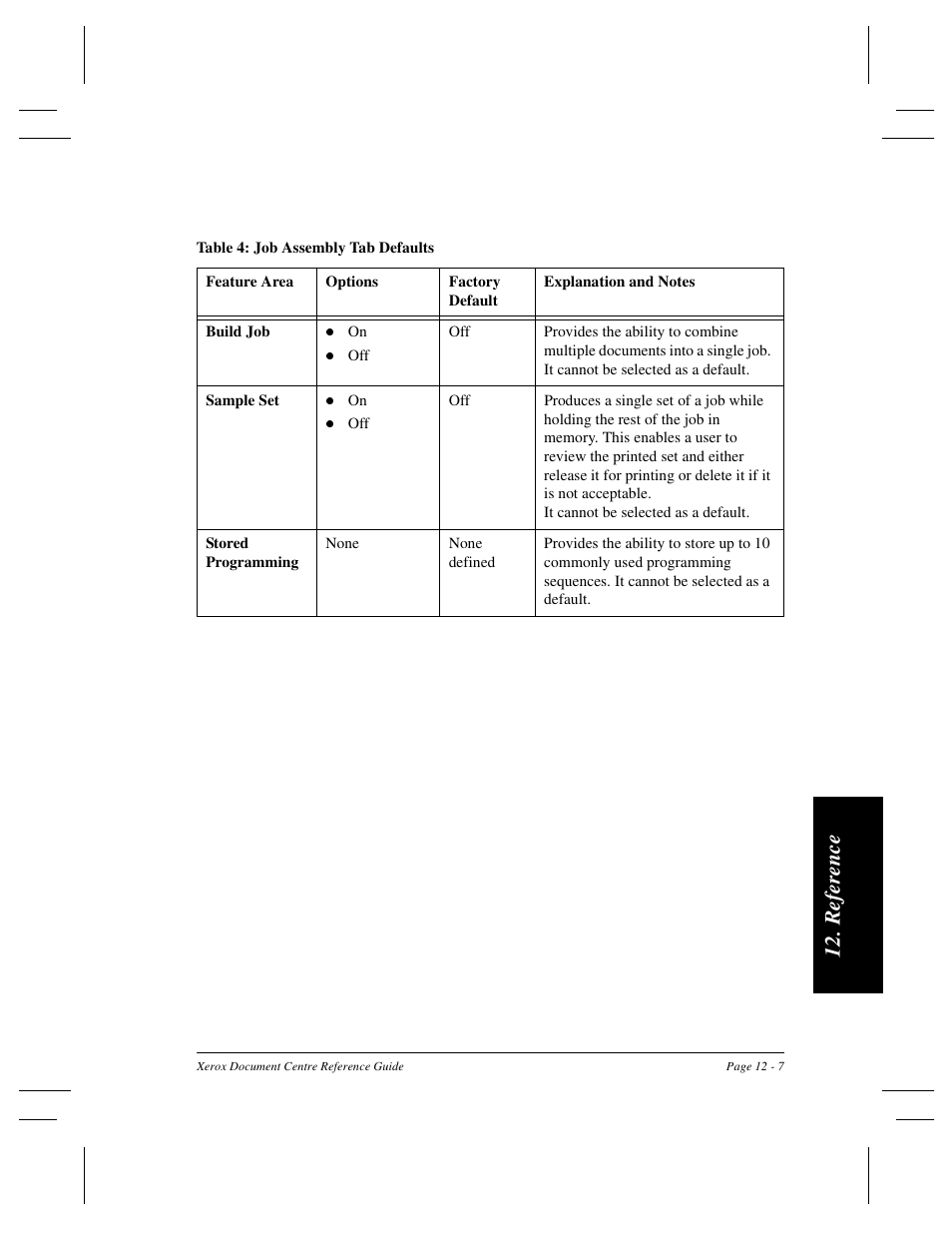 Re fer ence | Xerox 470 User Manual | Page 233 / 326