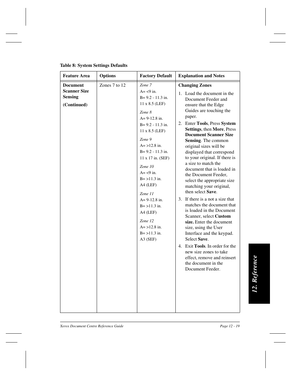 Re fer ence | Xerox 470 User Manual | Page 245 / 326