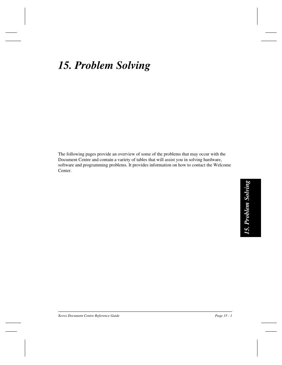 Problem solving | Xerox 470 User Manual | Page 293 / 326