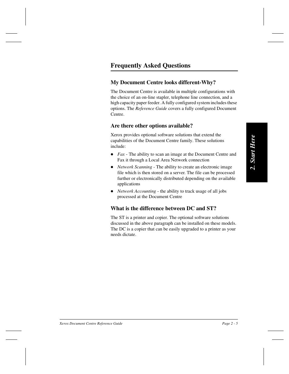 St ar t h ere frequently asked questions | Xerox 470 User Manual | Page 33 / 326