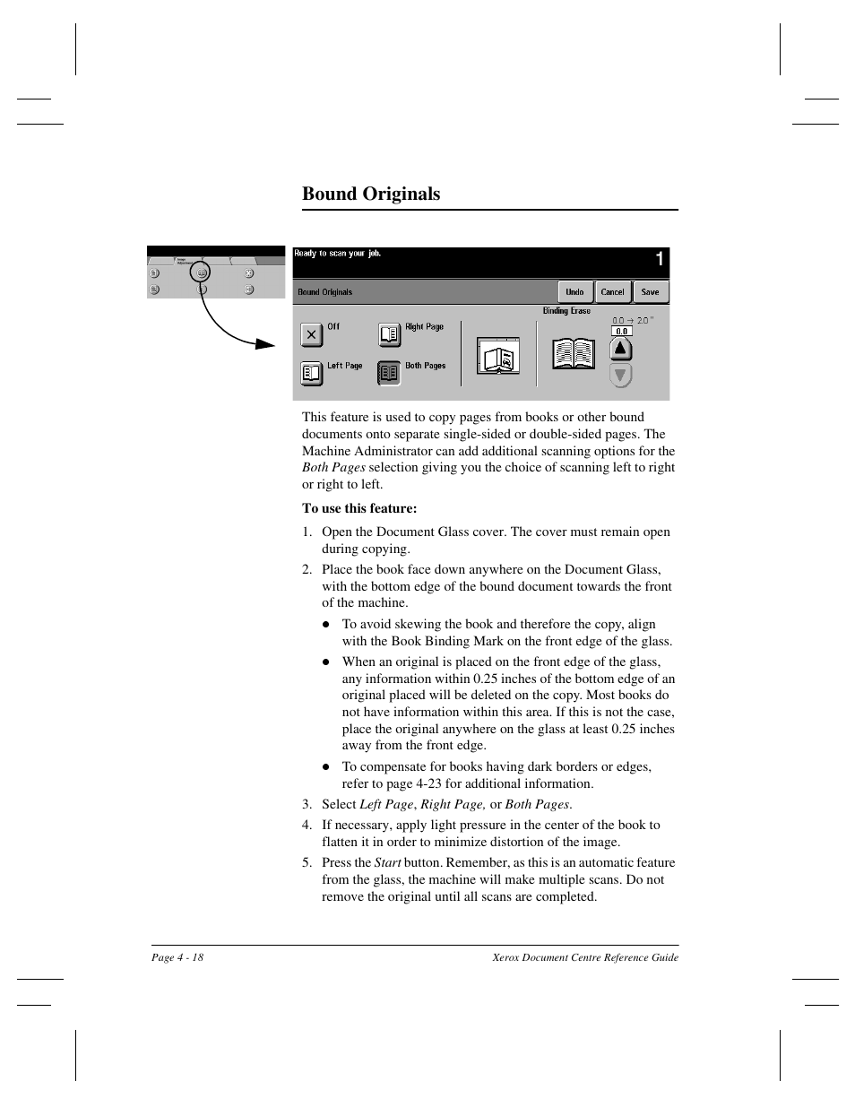 Bound originals | Xerox 470 User Manual | Page 66 / 326