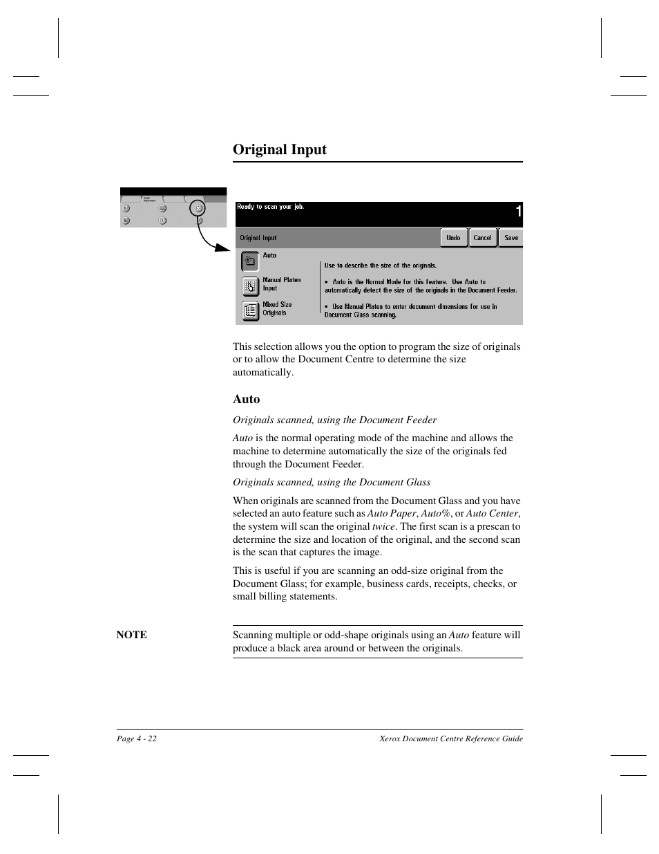 Original input | Xerox 470 User Manual | Page 70 / 326