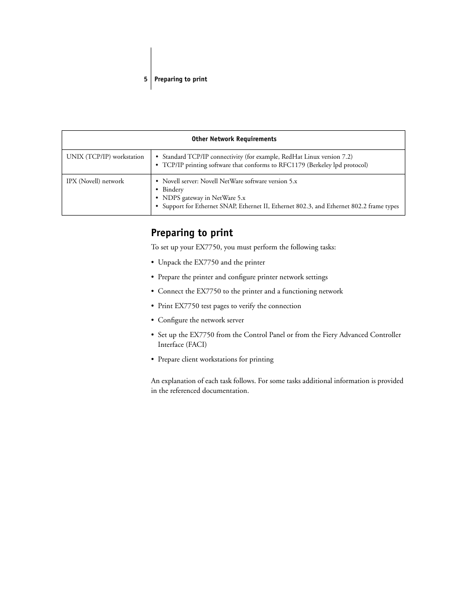 Preparing to print | Xerox EX7750 User Manual | Page 13 / 28