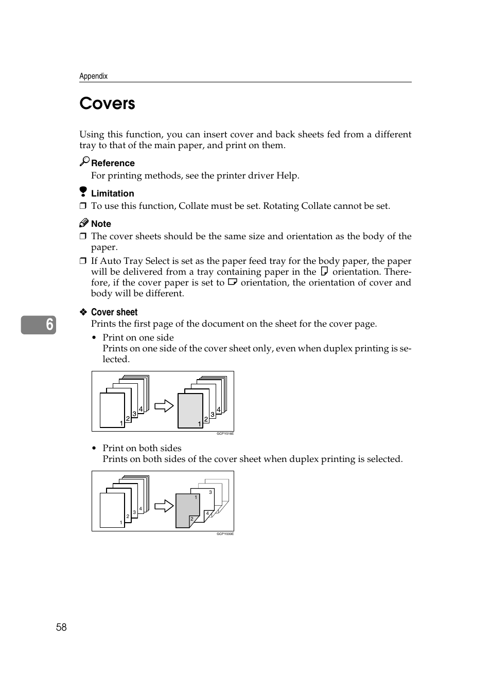 Covers, 6covers | Xerox 2045e User Manual | Page 62 / 78