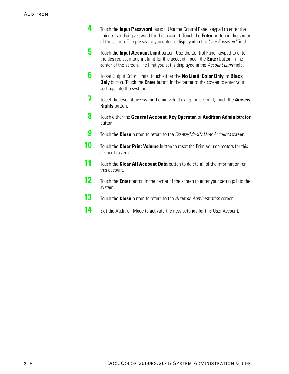 Xerox DocuColor 2045 User Manual | Page 132 / 144
