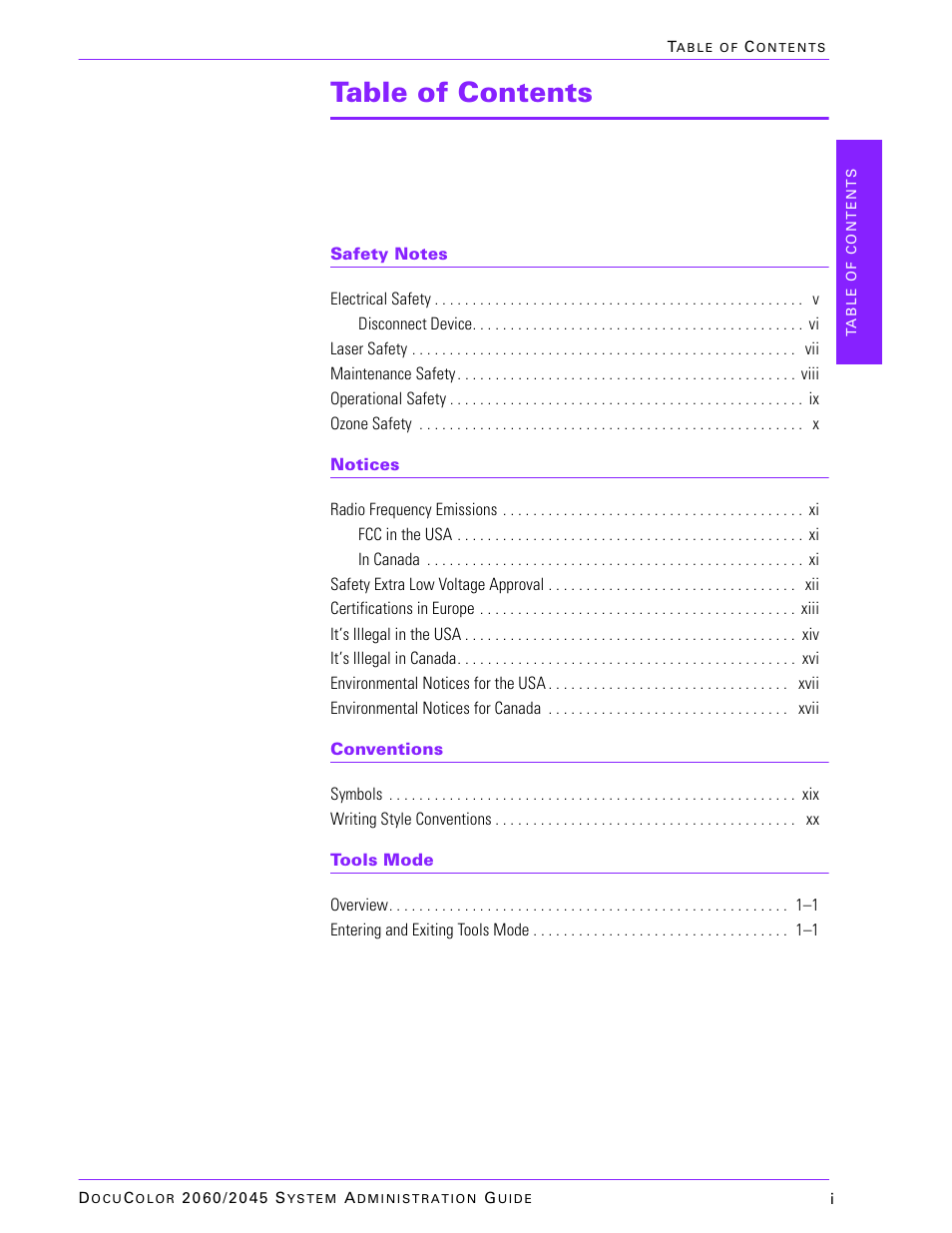 Xerox DocuColor 2045 User Manual | Page 3 / 144