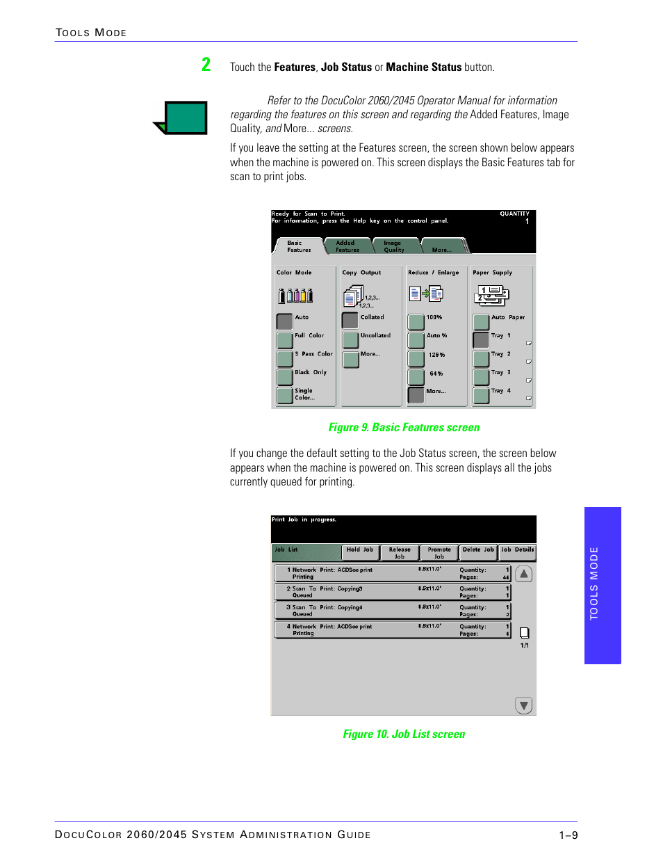 Xerox DocuColor 2045 User Manual | Page 31 / 144