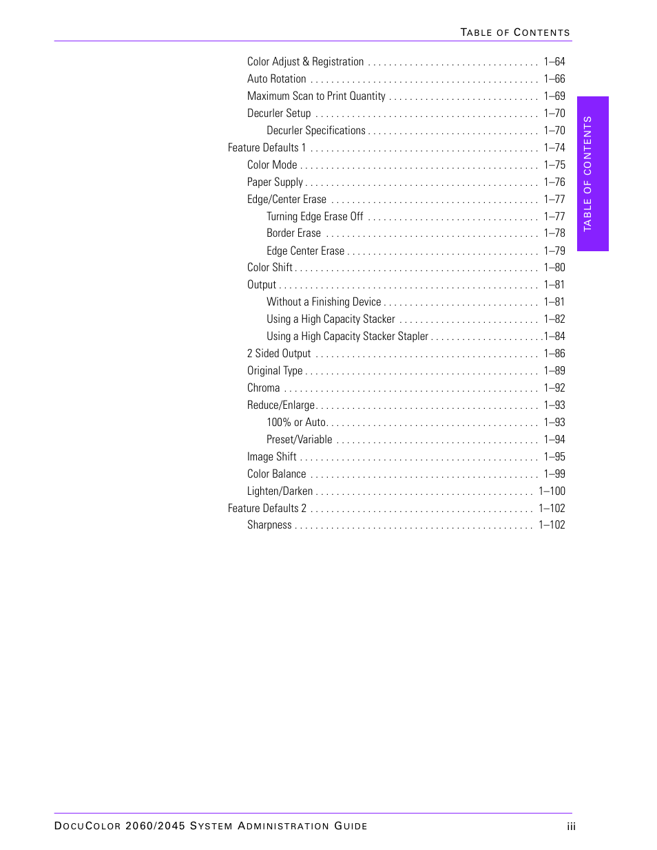 Xerox DocuColor 2045 User Manual | Page 5 / 144
