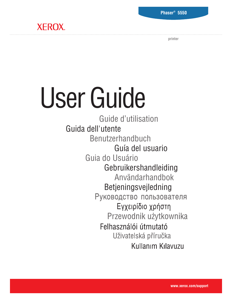 Xerox 5550 User Manual | 237 pages