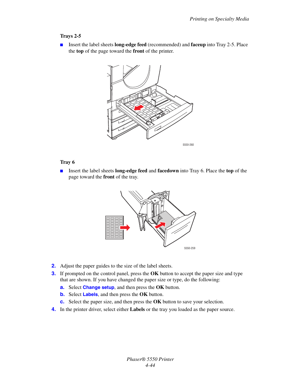 Xerox 5550 User Manual | Page 105 / 237