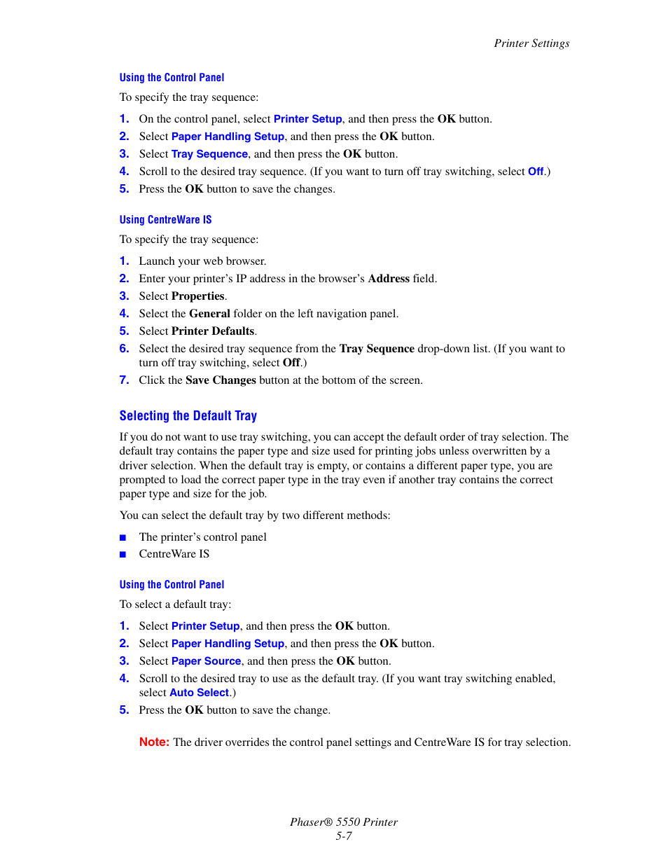 Xerox 5550 User Manual | Page 137 / 237