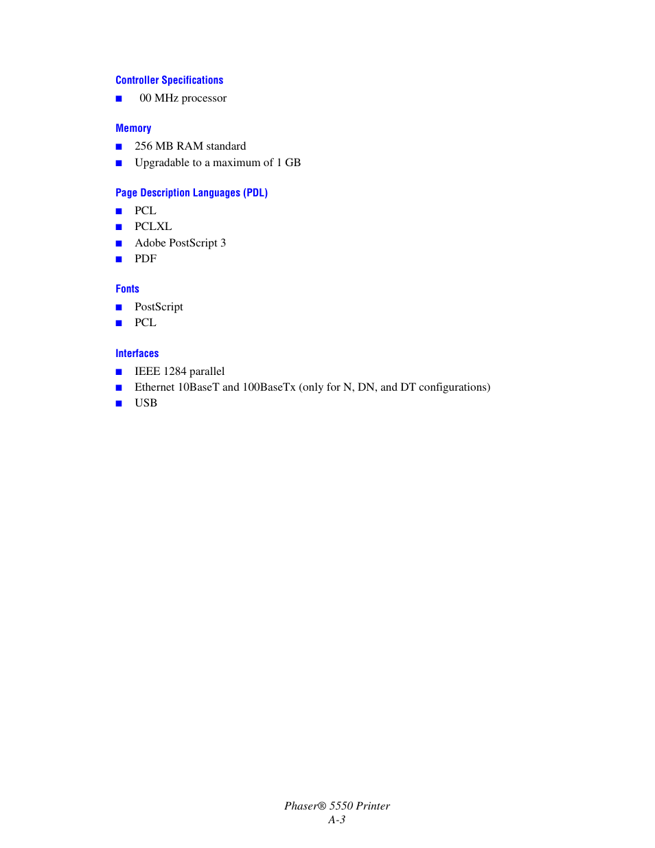 Xerox 5550 User Manual | Page 223 / 237