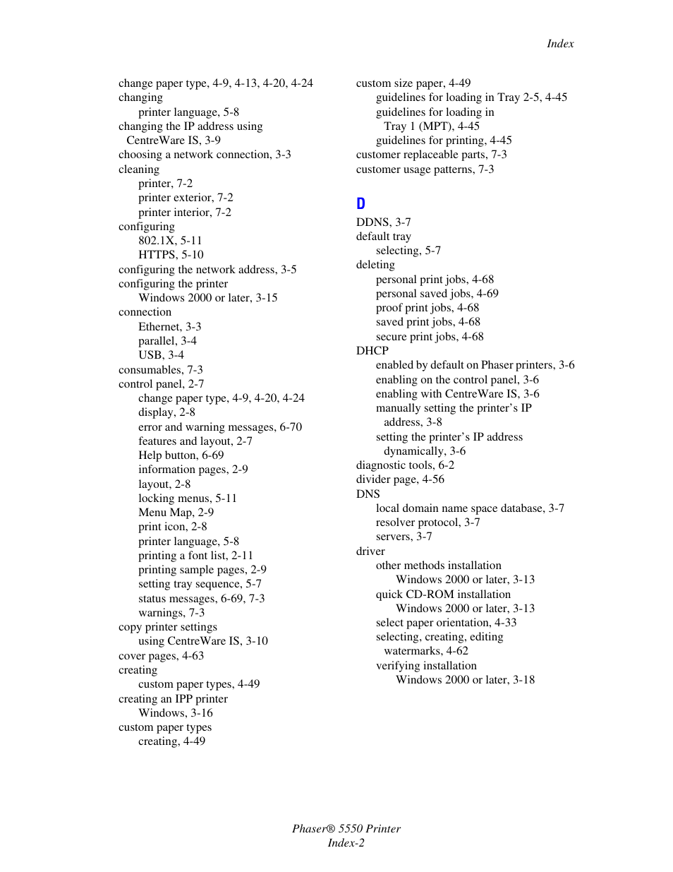 Xerox 5550 User Manual | Page 229 / 237