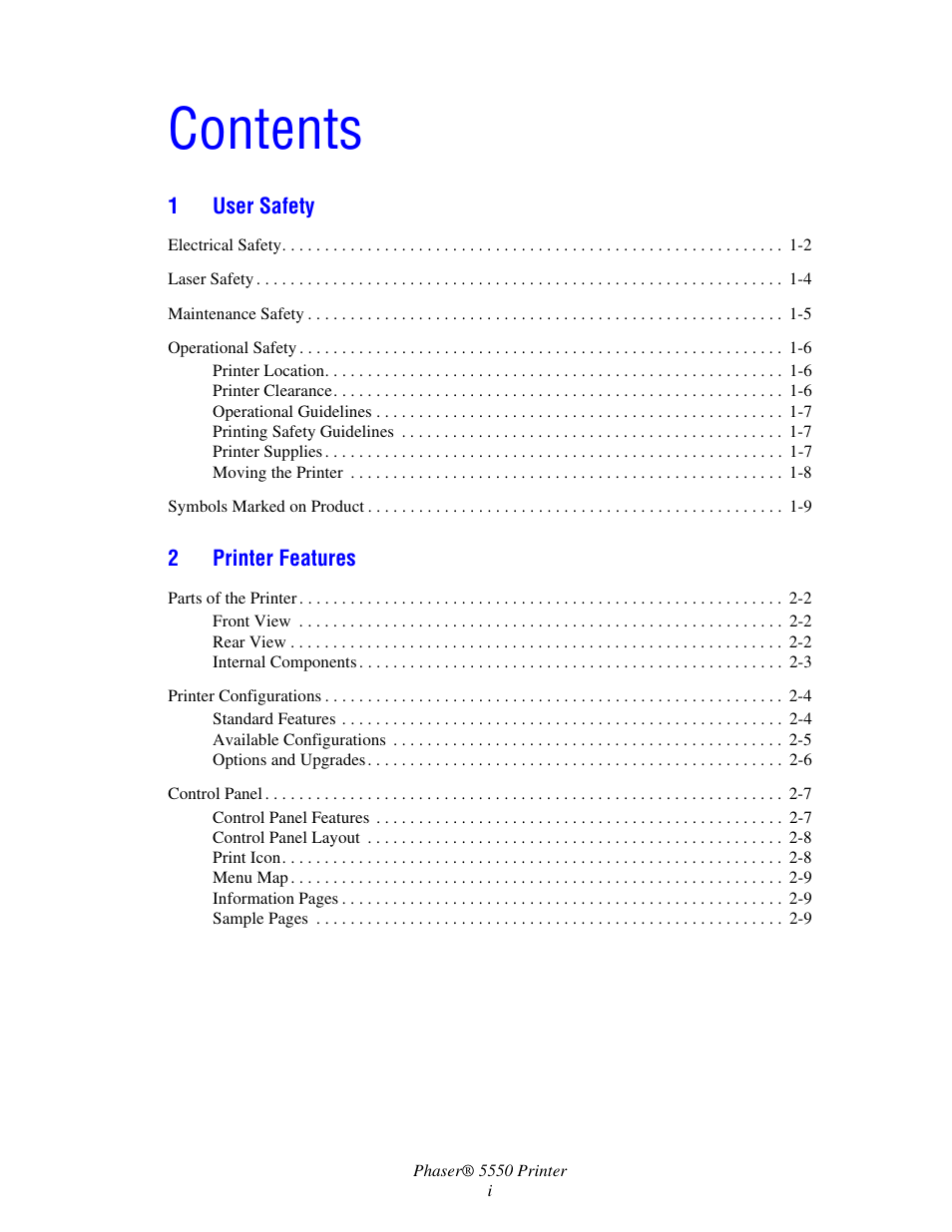 Xerox 5550 User Manual | Page 3 / 237