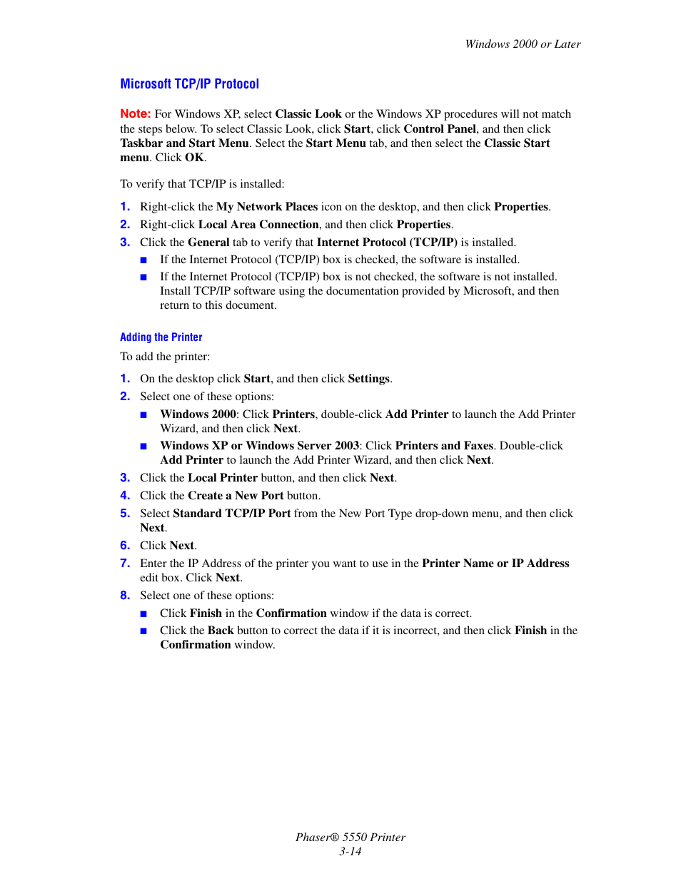 Xerox 5550 User Manual | Page 44 / 237