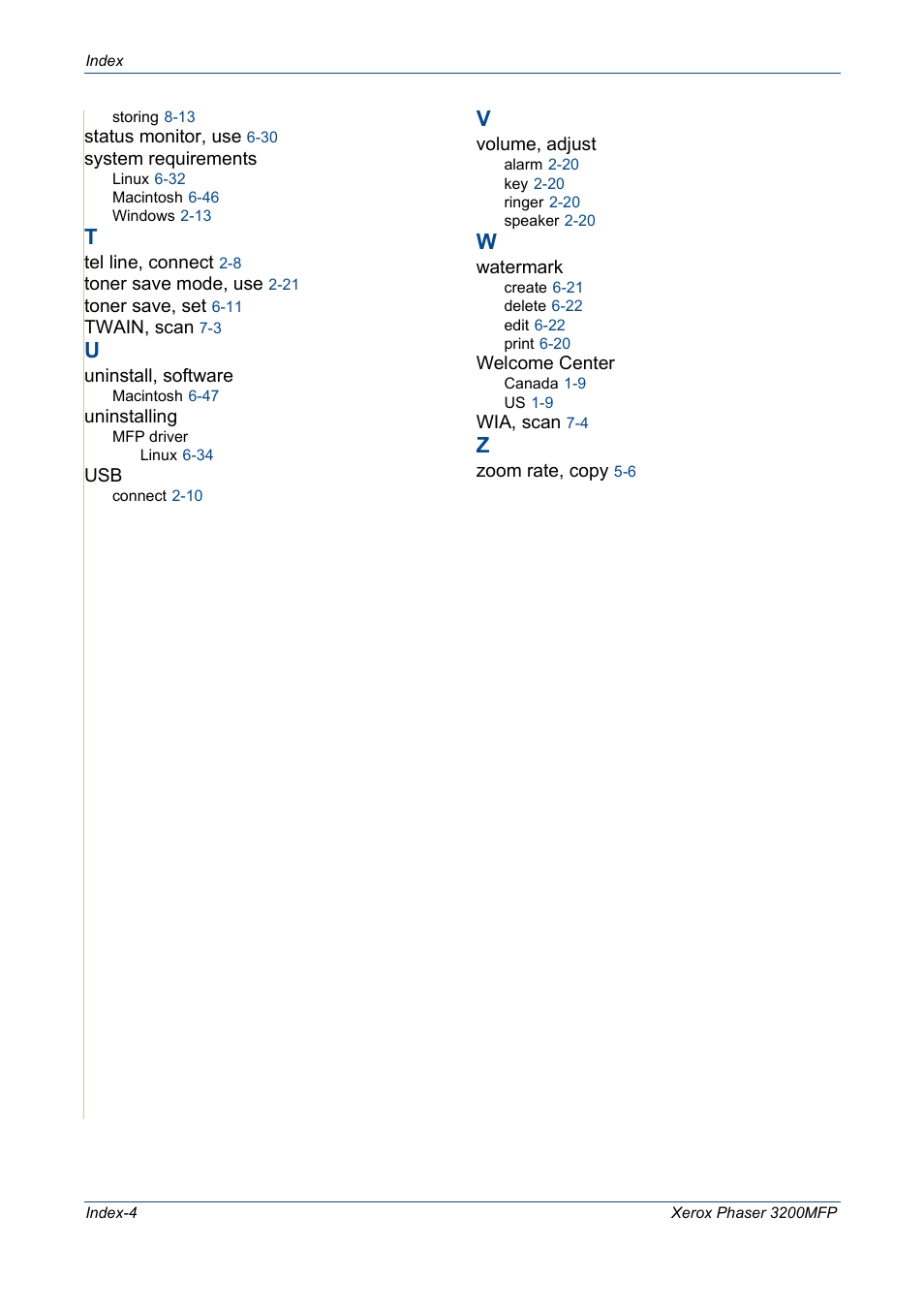 Xerox 3200MFP User Manual | Page 236 / 236